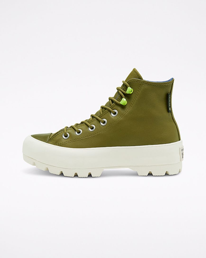 Zapatillas Altas Converse Chuck Taylor All Star Lugged Winter Mujer Verde Oliva Oscuro Azul Marino | PE L54072